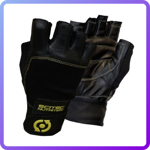 Рукавички Scitec Nutrition Yellow Leather Style (339177)