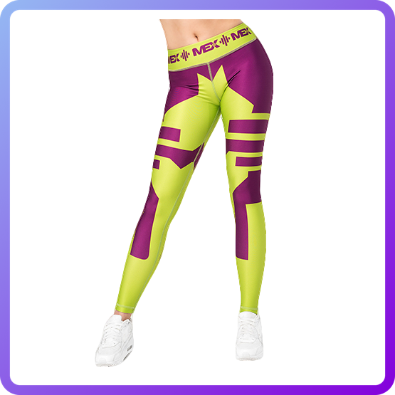 Легінси MEX Nutrition LEGGINGS Fit Girl Lime (105208)