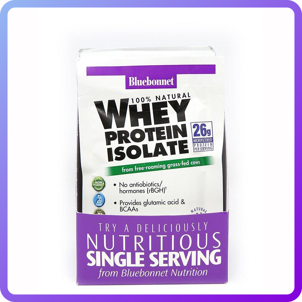 Ізолят сироваткового білка Bluebonnet Nutrition Whey Protein Isolate 8 пакетиків (342890)