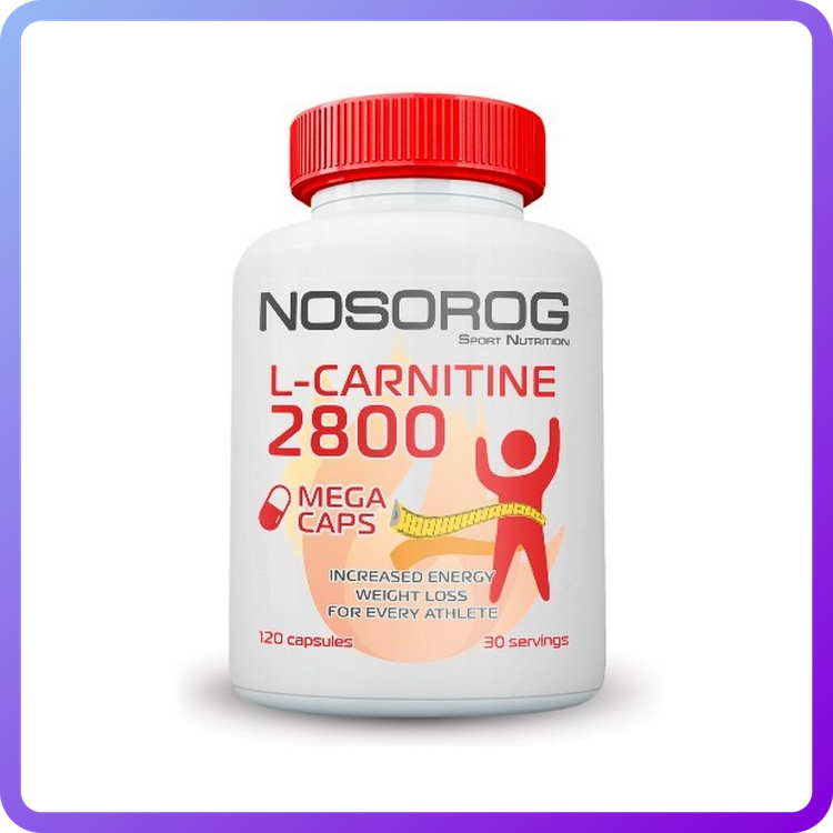 Жироспалювач Nosorig Nutrition L-Carnitine 2800 mega капс 120 капс (346292)