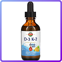 Витамины и минералы KAL D-3 K-2 59 мл (113988)