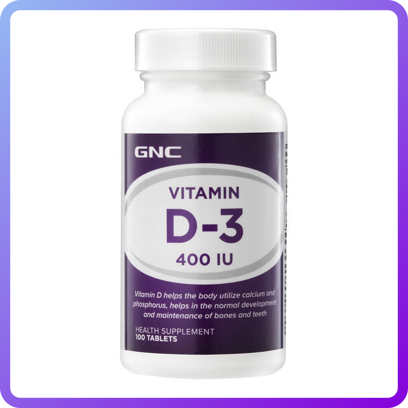 Вітаміни і мінерали GNC Vitamin D-3 400 iu 100 таб (346301)