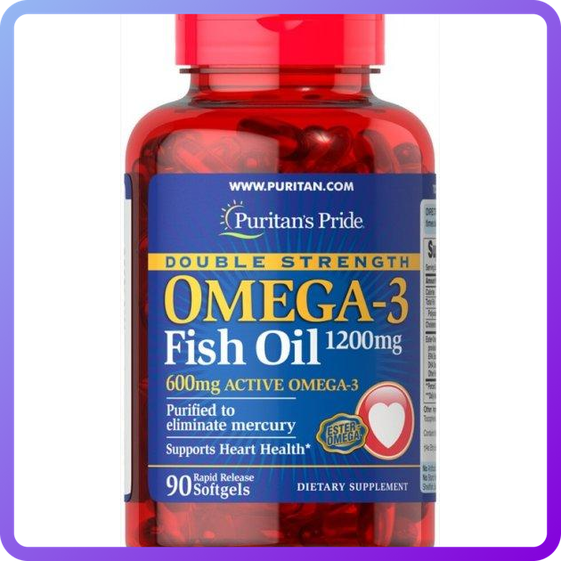 Комплекс незамінних жирних кислот Puritan's Pride Omega 3 Fish Oil 1200 mg (90 капс) (336078)