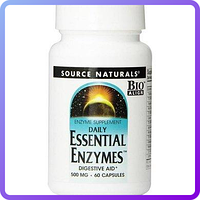 Эфирные Энзимы Source Naturals Daily Essential Enzymes 500 мг 60 гелевых капсул (231952)