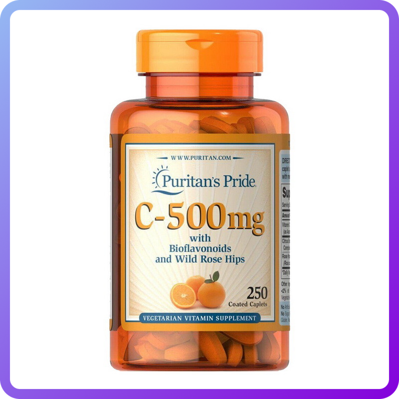 Вітаміни і мінерали Puritan's Pride Vitamin C-500 мг with Bioflavonoids and Wild Rose Hips 250 капс (346314)