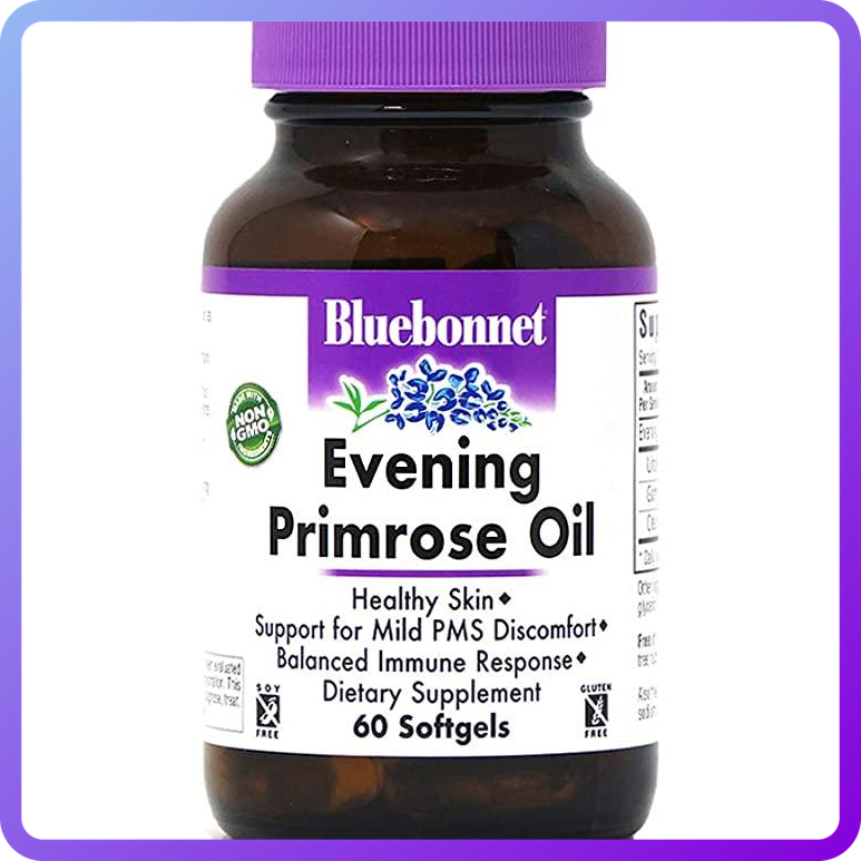 Олія Примули Вечірньої Bluebonnet Nutrition Evening Primrose Oil 1300 мг 60 желатинових капсул (342909)