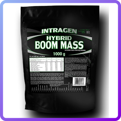 Гейнер Intragen Hybrid Boom Mass (20%protein) (1 кг) (334663) - фото 1 - id-p1351653937