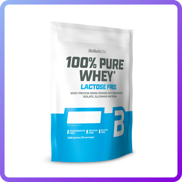 Протеїн BioTech 100% Pure Whey Lactose Free 1 кг (345270)