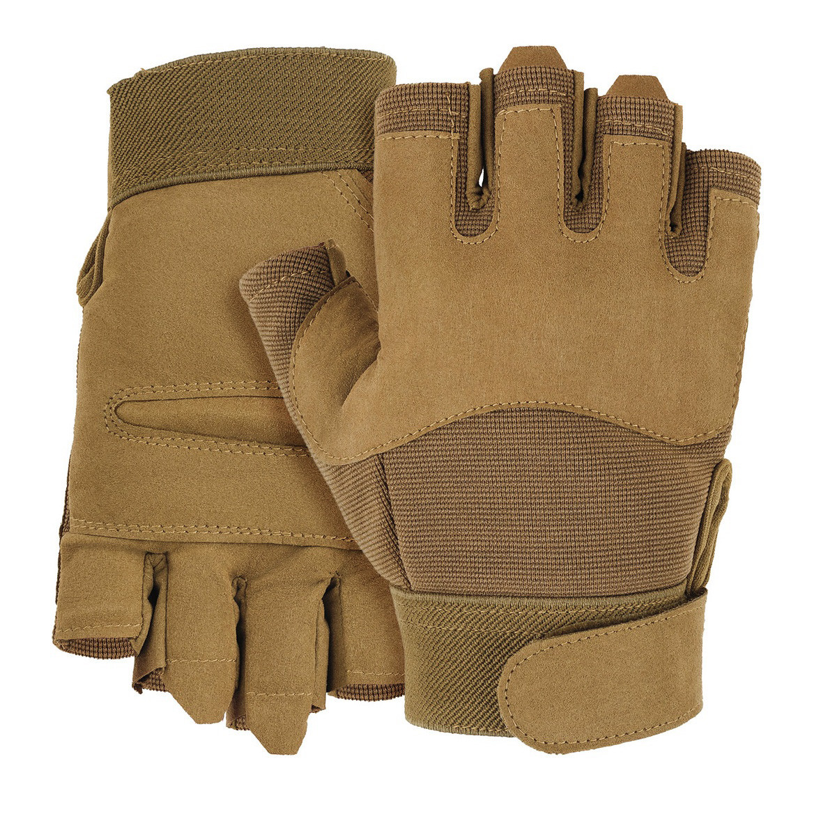 Рукавиці тактичні без пальців Mil-Tec Army Fingerless Gloves 12538519 Coyote розмір L