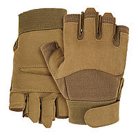 Перчатки тактические без пальцев Mil-Tec Army Fingerless Gloves 12538519 Coyote размер L