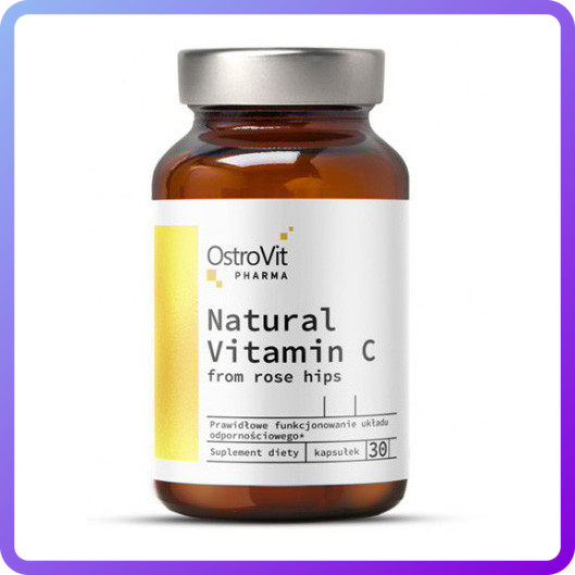 Вітаміни і мінерали Ostrovit Natural Vitamin C from Rose Hips 30 капс (346324)