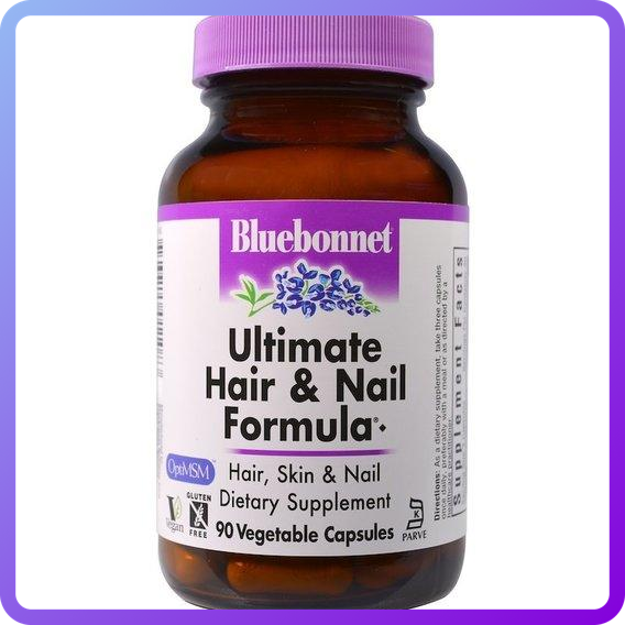 Остаточна Формула для Волосся і Нігтів Bluebonnet Ultimate Nutrition Hair & Nail Formula 90 гельових капсул (342919)