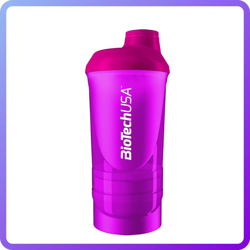 Шейкер Biotech Shaker Wave+ 3in1 600 мл (Pink) (341824)