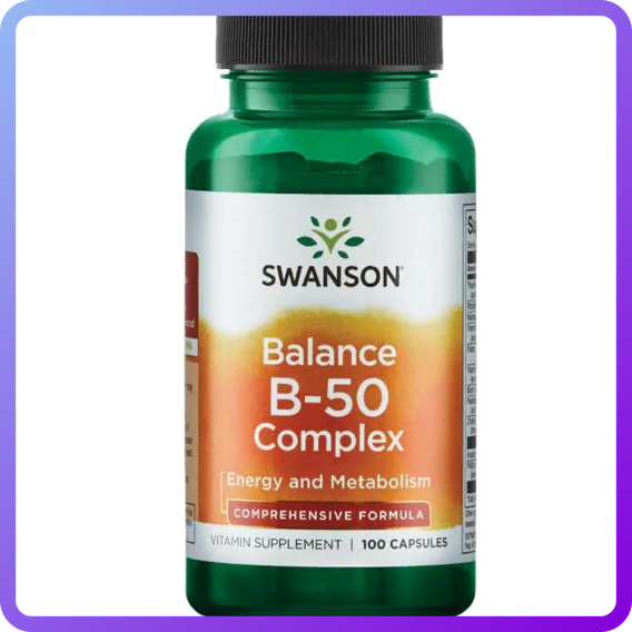 Вітаміни і мінерали Swanson Balance B-50 Complex 100 кап (346334)