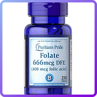 Вітаміни і мінерали Puritans Pride Folate 666mcg DFE (Folic Acid 400 мкг) (250 табл) (450415)