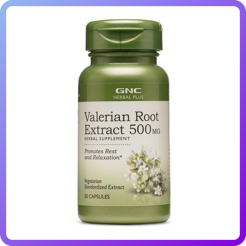 Корінь валеріани екстракт GNC Valerian Root Extract 500 мг 50 капс (346342)