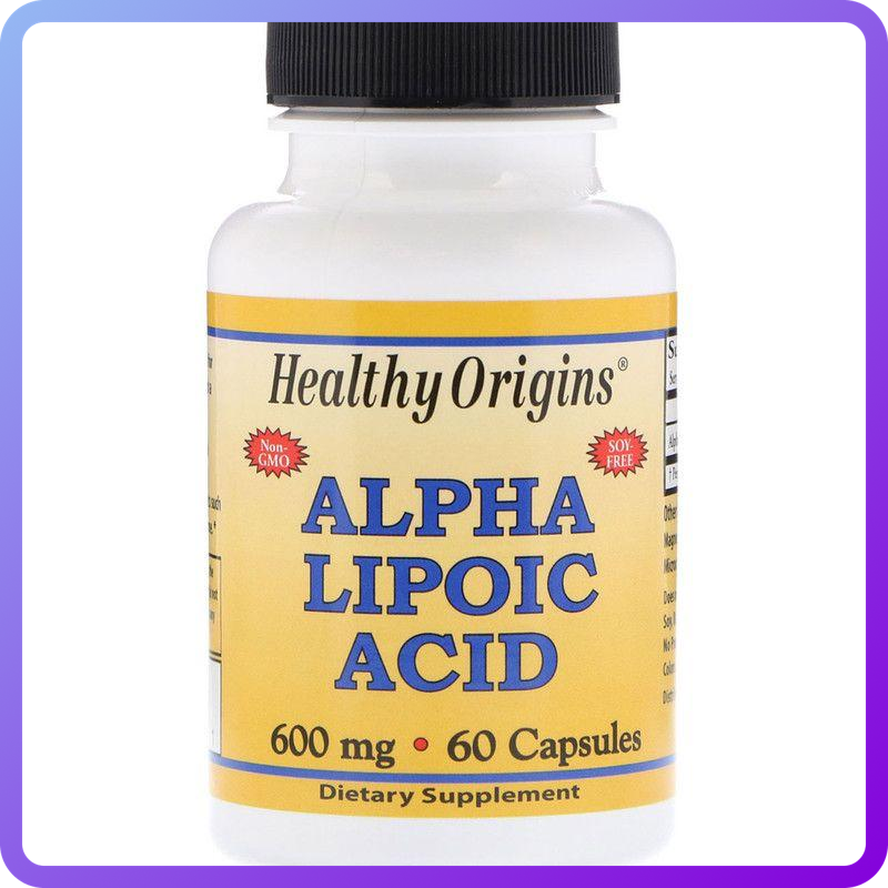 Альфа Ліпоєва Кислота Healthy Origins Alpha Lipoic Acid 600 мг 60 капсул (342946)