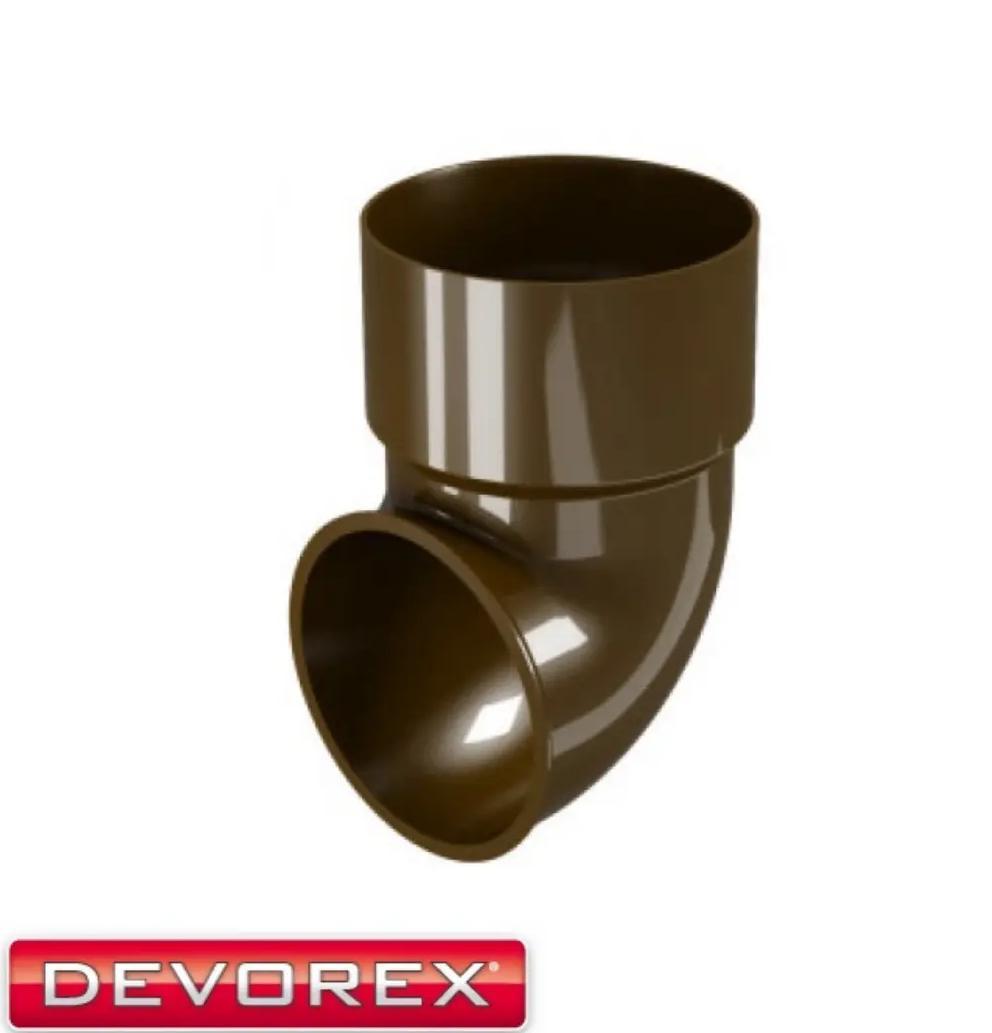 Коліно зливне Devorex Classic 120 Коричневий