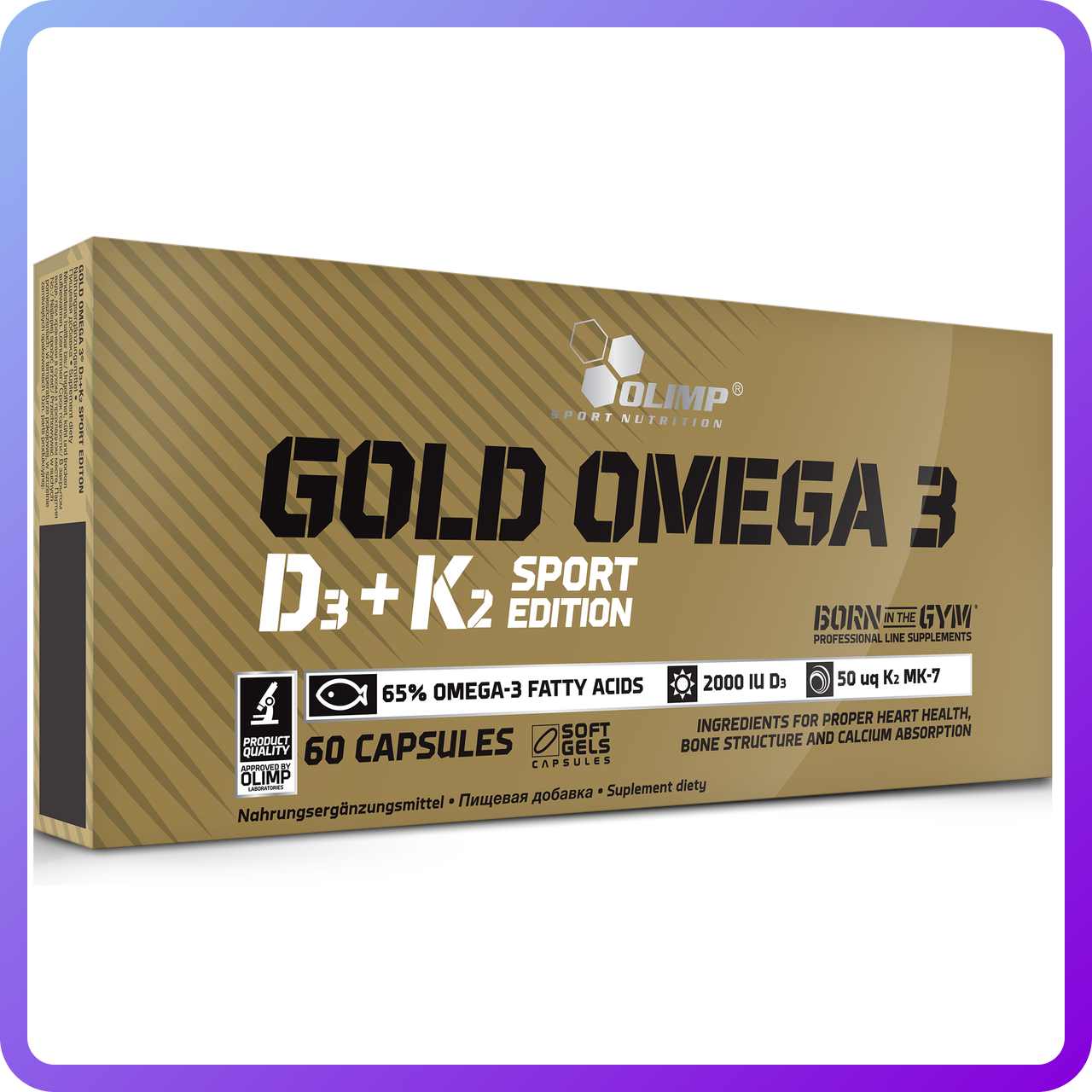 Риб'ячий жир Olimp Labs Gold Omega 3 D3+K2 sport edition 60 капс  (455394)