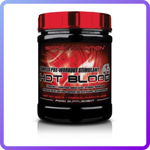 Передтренувальний комплекс Scitec Nutrition Hot Blood 3.0 (300 г) (103884)