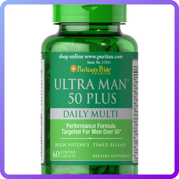 Вітаміни для чоловіків Puritan's Pride Ultra man 50 Plus (60 капс) (336146)