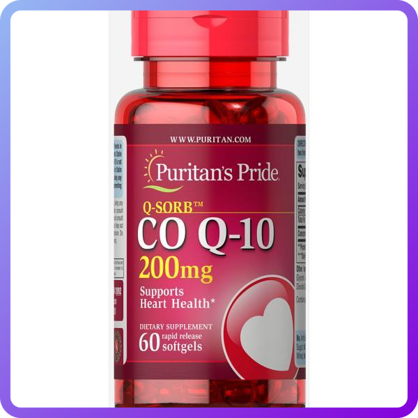 Вітаміни Puritans Pride Q-SORB™ Co Q-10 200 мг 60 гел.капс (346364)
