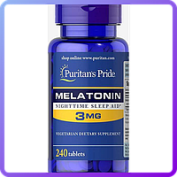 Снодійне Puritan's Pride Melatonin 3 мг (240 таб) (336168)