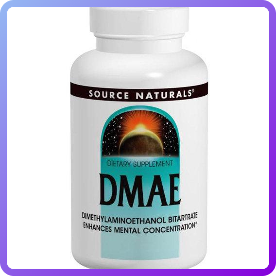 Диметиламіноетанол Source Naturals DMAE (диметиламіноетанол) 351 мг 100 капсул (342973)