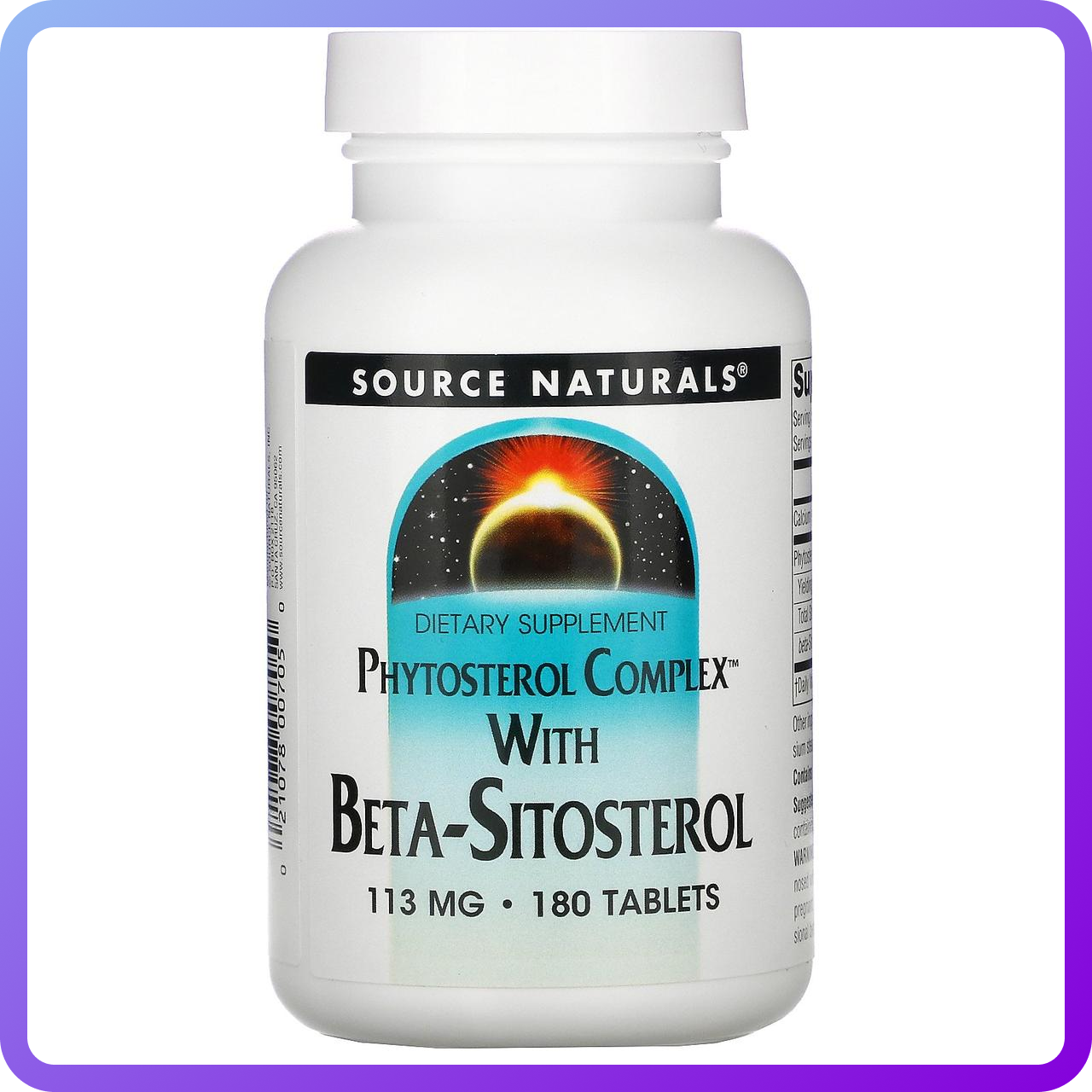 Бета-Ситостерол Source Naturals Beta-Sitosterol 113мг 180 таблеток (342980)