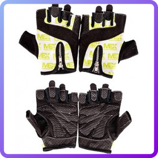 Жіночі рукавички для фітнесу та бодібілдингу MEX Nutrition Smart Zip Gloves Lime (334833)