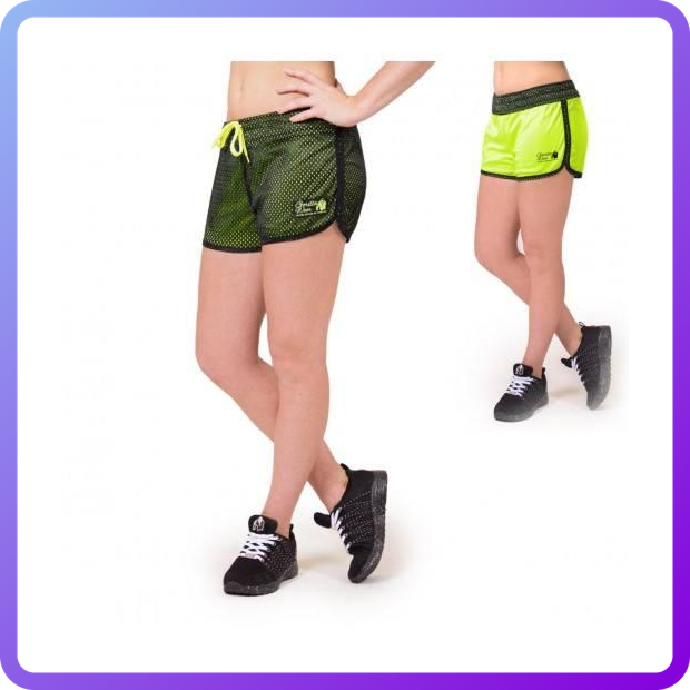 Шорти Gorilla Wear Madison Reversible Shorts Black/Neon Lime (340597)