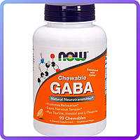 Гамма-Аминомасляная Кислота Now Foods GABA (Гамма-Аминомасляная Кислота) Цитрусовый Вкус 250 мг 90 жевательных