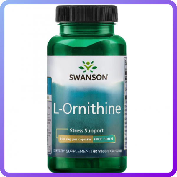 L-Орнитин Swanson L-Ornithine 500 мг 60 вег.капс (346410)