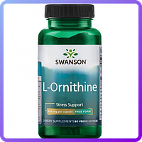 L-Орнитин Swanson L-Ornithine 500 мг 60 вег.капс (346410)