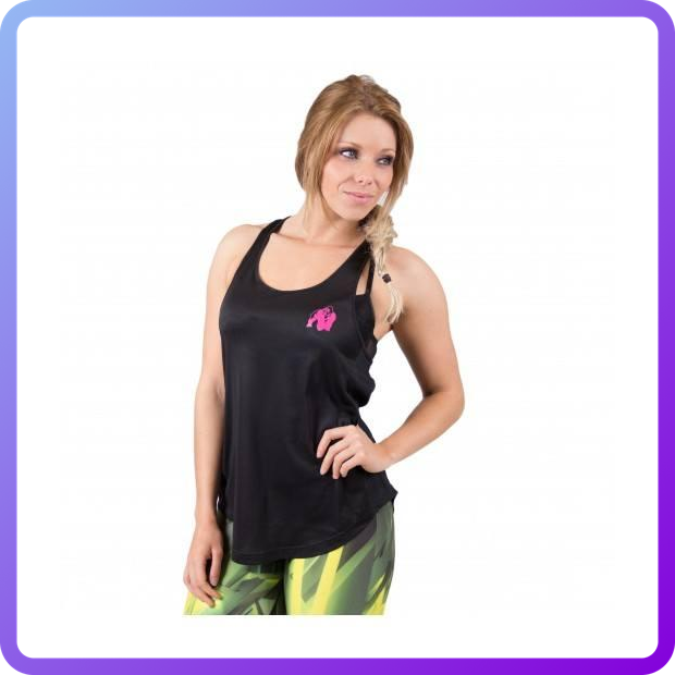 Майка Gorilla Wear Santa Monica tank top Black/Pink (108322)