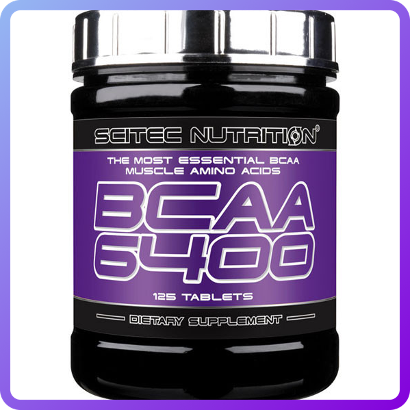 Амінокислоти BCAA SciTec Nutrition BCAA 6400 (125 таб) (103962)