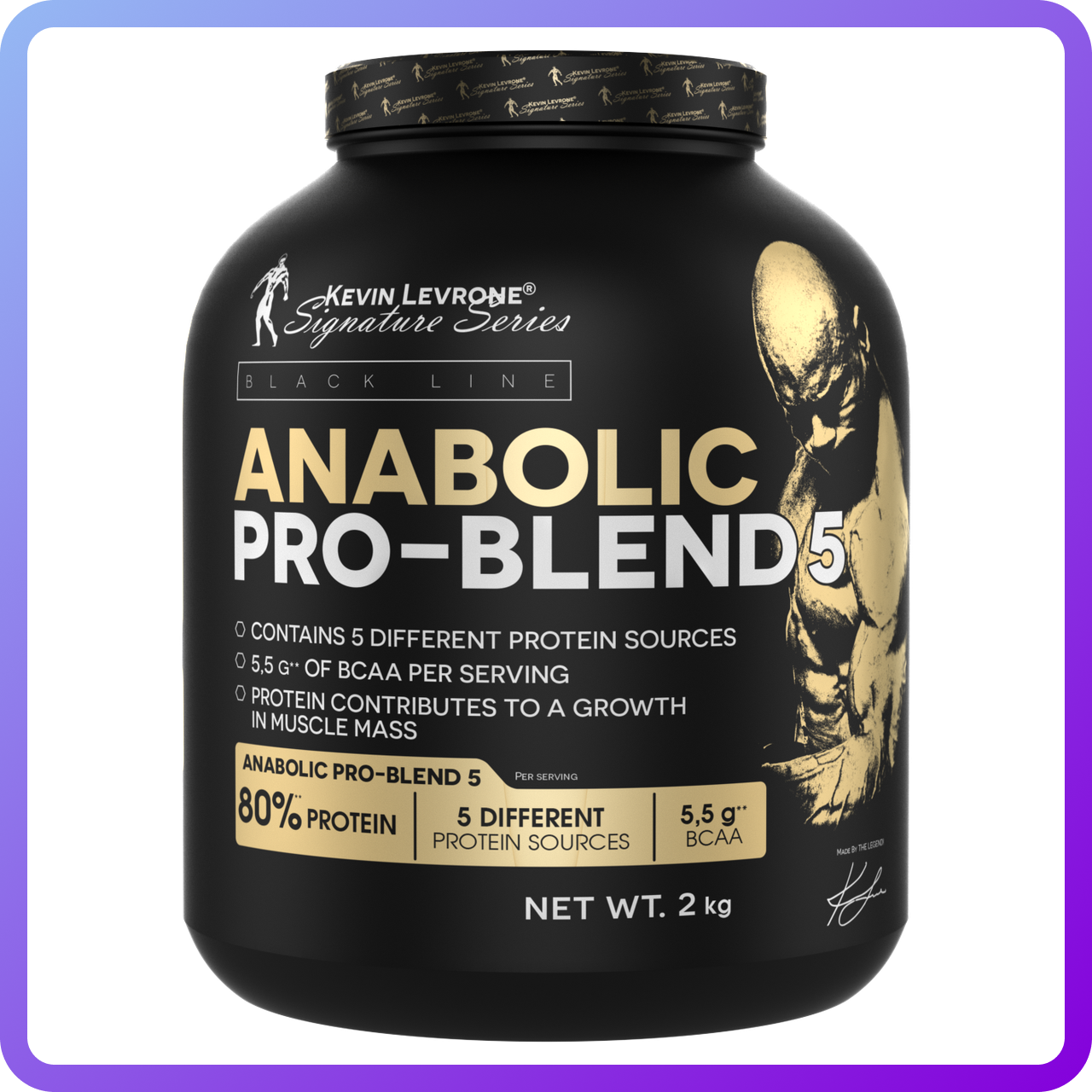 Протеїн Kevin Levrone Anabolic Pro Blend 5 80% Protein 2000 р (Snikers) (341943)