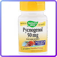 Пикногенол Экстракт Сосновой Коры Nature's Way Pycnogenol Pine Bark Extract 50 мг 30 Таблеток (232070)
