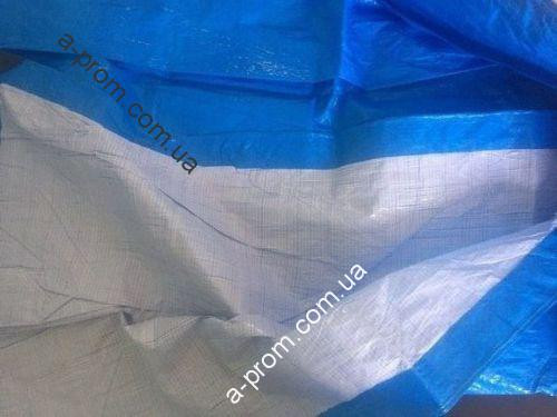 Тент тарпаулін синьо-жовтий 6х8, 90 г/м