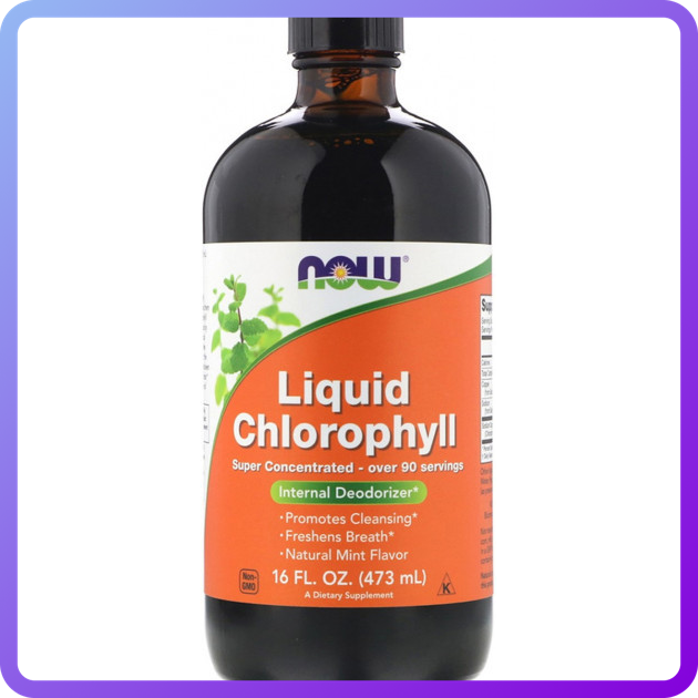 Рідкий Хлорофіл Now Foods Chlorophyll Liquid м'ятний смак 473 мл (343032)