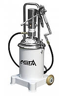 Пневмо смазочный насос с резервуаром высокого давления 800 г/мин ASTA POP13