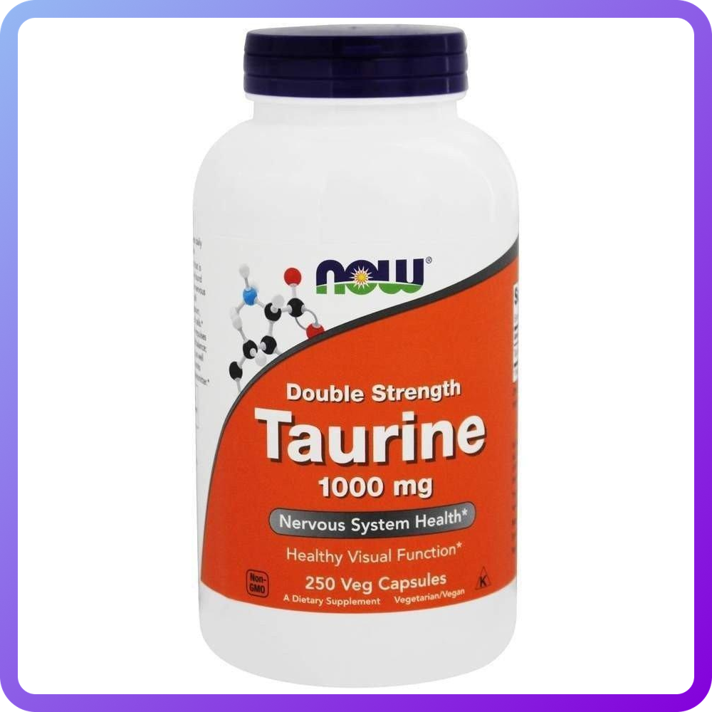 Таурин Now Foods Taurine 1000 мг 250 вегетаріанських капсул (343067)