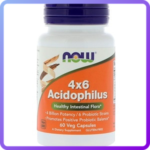 Пробіотики NOW Foods 4X6 ACIDOPHILUS (60 капс) (229864)