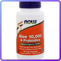 Алое Віра NOW Foods ALOE VERA 10000 & PROBIOTICS (60 капс) (229870)