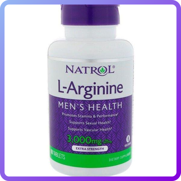 Амінокислоти Natrol L-Arginine 3000 мг 90 таб (345431)