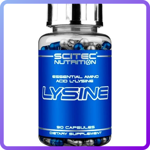 Амінокислота стимулює скелетный синтез білка м'язів Scitec Nutrition Lysine (90 капс) (104038)