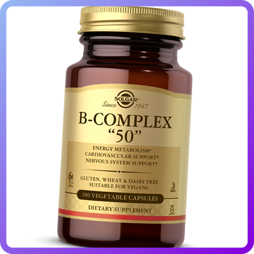 Вітаміни і мінерали Solgar B-Complex 50 100 вег.капс (345437)