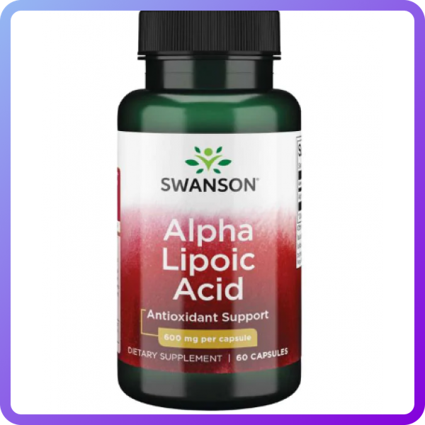 Альфа Ліпоєва Кислота Swanson Alpha Lipoic Acide 600 мг 60 капс (346493)