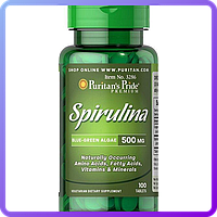 Активне довголіття Puritan's Pride Spirulina 500 mg (100 таб) (337768)