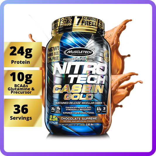 Протеїн MuscleTech Nitro-Tech Casein Gold (1,13 кг) (335026)